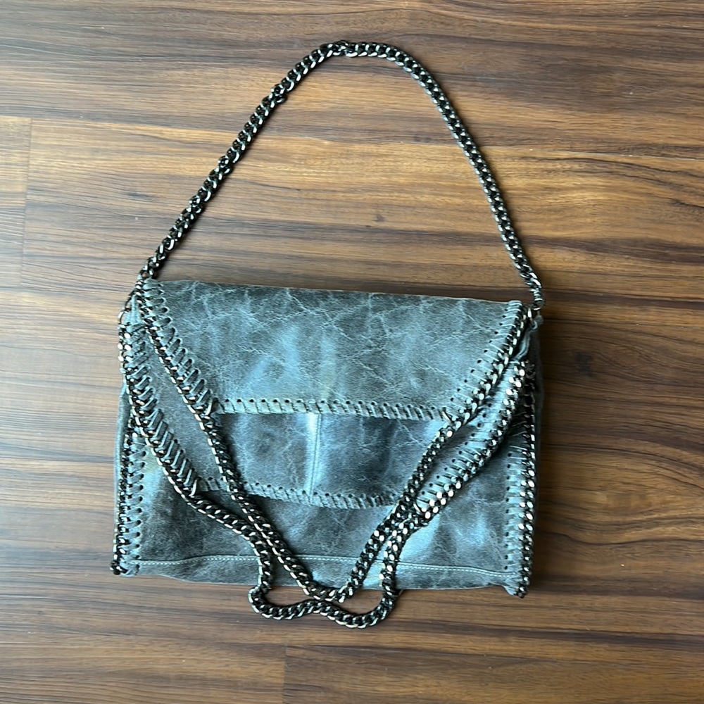 Leather Falabella-Style Chain Bag NWOT